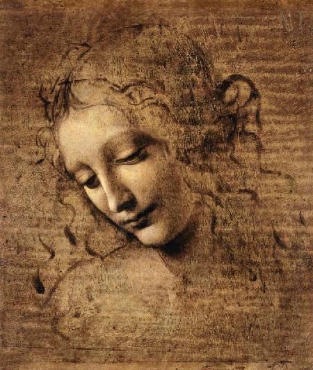 Vrouwenhoofd, Head of a woman - Leonardo da Vinci