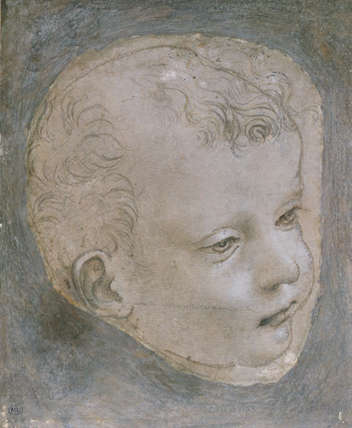 Head of a Child van Leonardo da Vinci
