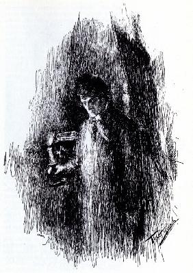 Illustration to drama "The Masquerade" by M. Lermontov