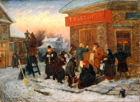Morning at the Tavern, 'The Golden Bank' van Leonid Solomatkin