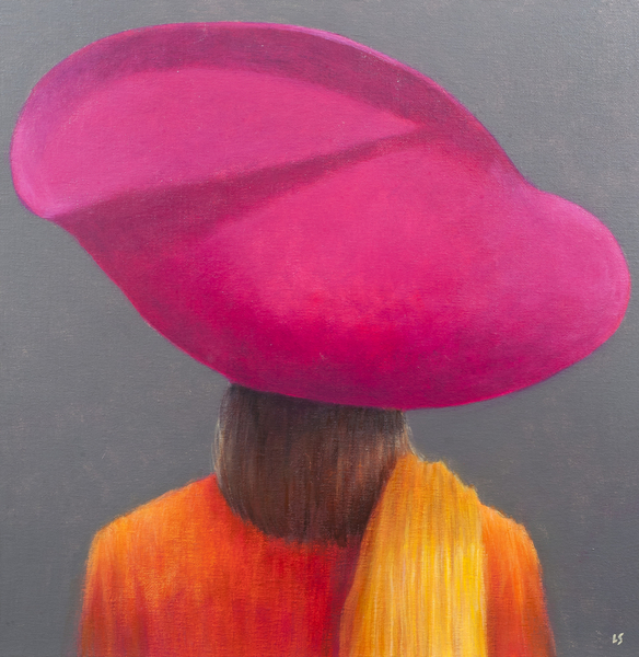 Magenta Hat, Saffron Jacket van Lincoln  Seligman