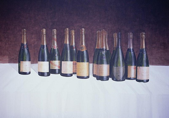 Winescape, Champagne, 2003 (acrylic on canvas)  van Lincoln  Seligman