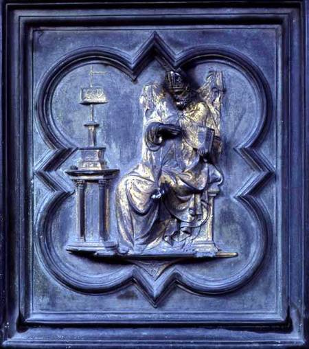 St Augustine, panel H of the North Doors of the Baptistery of San Giovanni van Lorenzo  Ghiberti