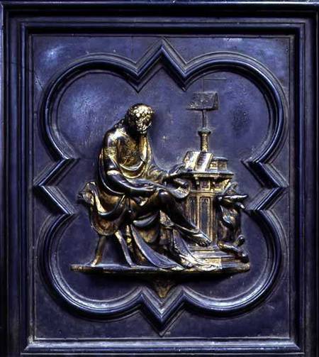 St Luke the Evangelist, panel C of the North Doors of the Baptistery of San Giovanni van Lorenzo  Ghiberti