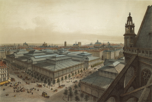 Paris, Les Halles van Louis Jules Arnout