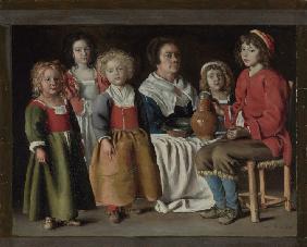 A Woman and Five Children