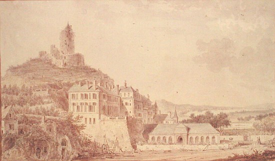 Chateau de La Roche-Guyon van Louis-Nicolas de Lespinasse