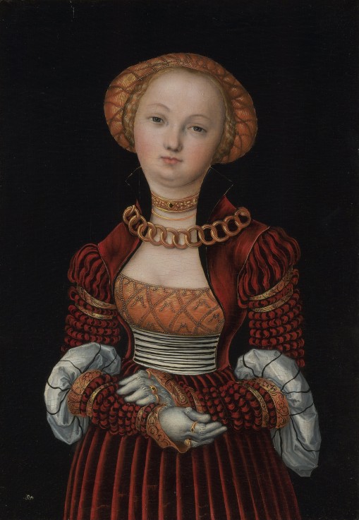 Portrait of a Woman van Lucas Cranach (de oude)