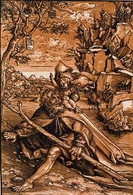 Der hl. Christophorus. van Lucas Cranach (de oude)