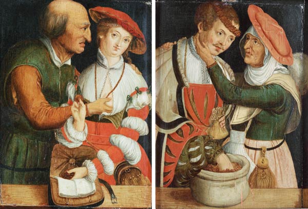 The Unequal Couples van Lucas Cranach (de oude)