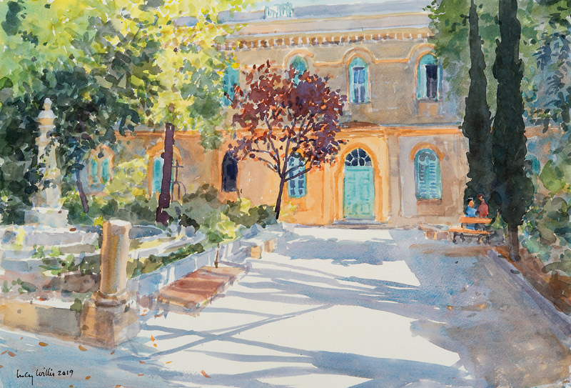 The Garden of Saint Anne¬ís Church, Jerusalem van Lucy Willis