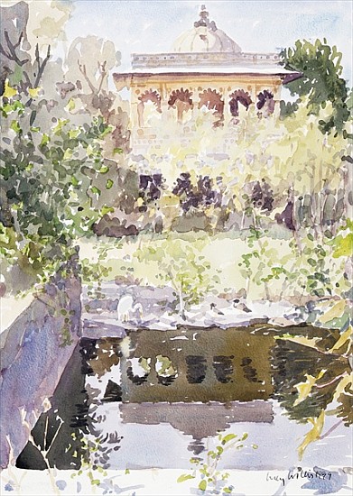 Forgotten Palace, Udaipur, 1999 (w/c on paper)  van Lucy Willis