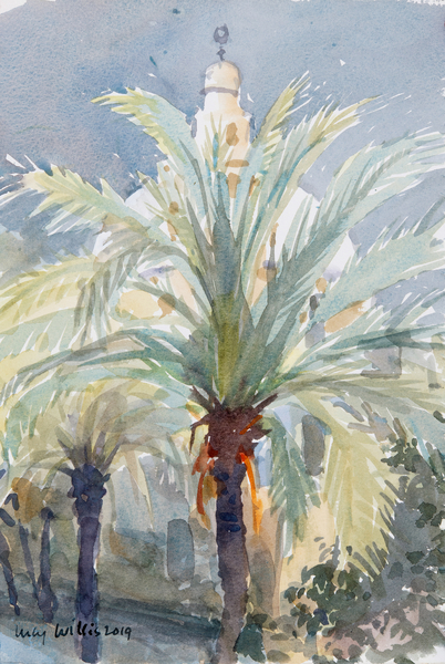 Old City Palms I, Jerusalem van Lucy Willis