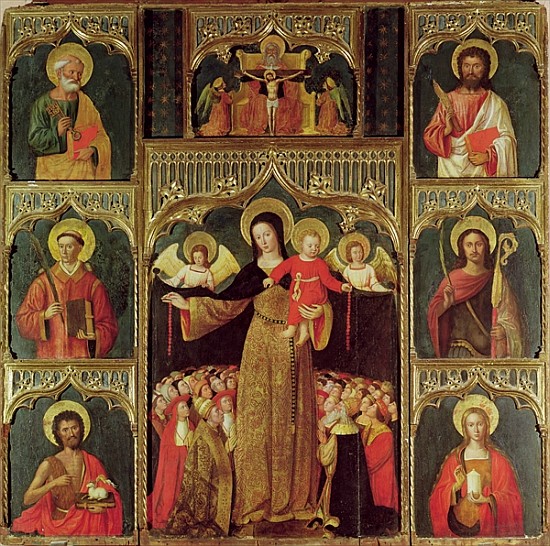 Altarpiece of the Virgin of the Rosary, c.1500 van Ludovico Brea