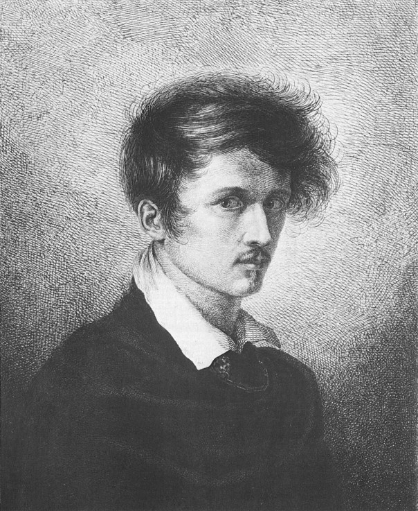 Self-portrait van Ludwig Emil Grimm