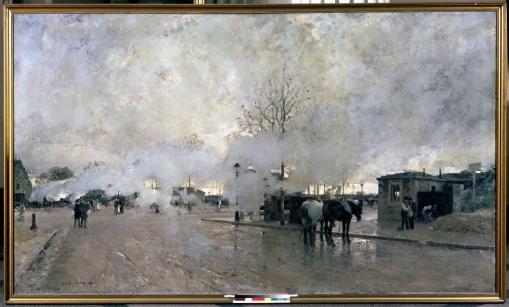 Smoke on the Paris circuit line van Luigi Loir