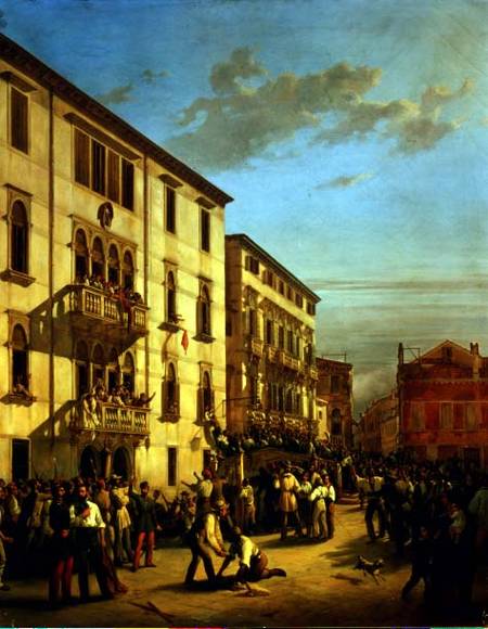 The Sacking of the Palazzo Querini van Luigi Rossi