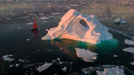 The small red boat