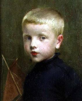 Portrait of a Boy with a Model Sailing Boat