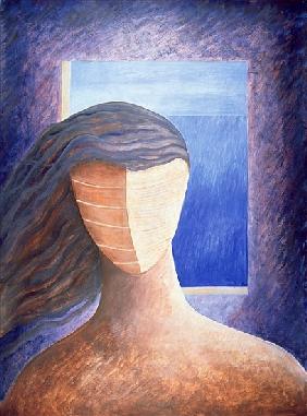 Zoe a la Fenetre, 1994 (oil on paper) 