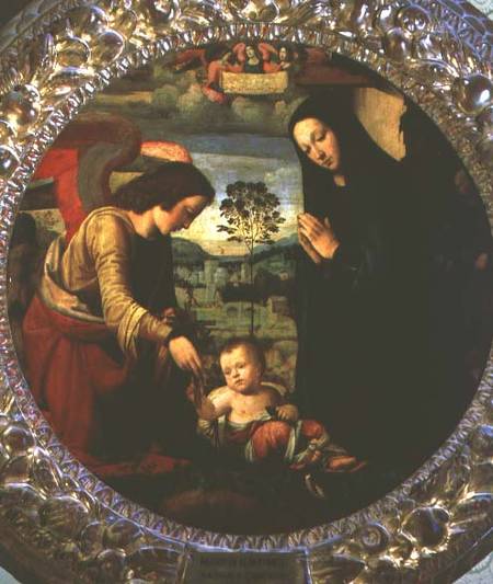 The Holy Family van Mariotto di Bigio Albertinelli