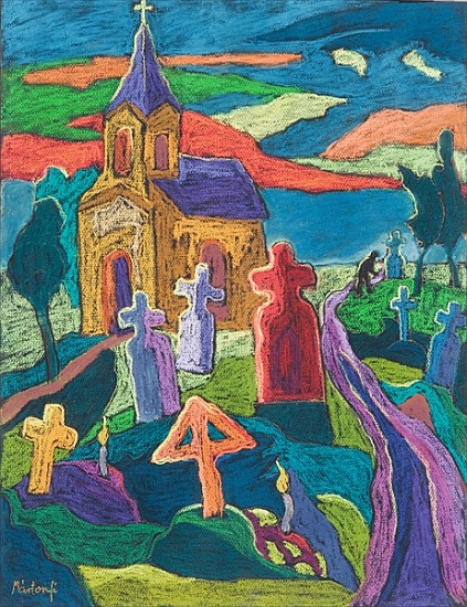 Day of the Dead, 2006 (pastel on paper)  van Marta  Martonfi-Benke