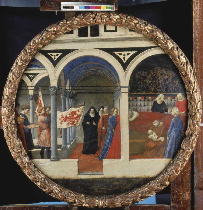 Wochenbett einer Florentinerin van Masaccio