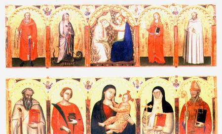 Coronation of the Virgin with Saints van Master of the Dominican Effigies