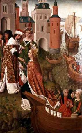 St. Ursula bidding Farewell to her Parents