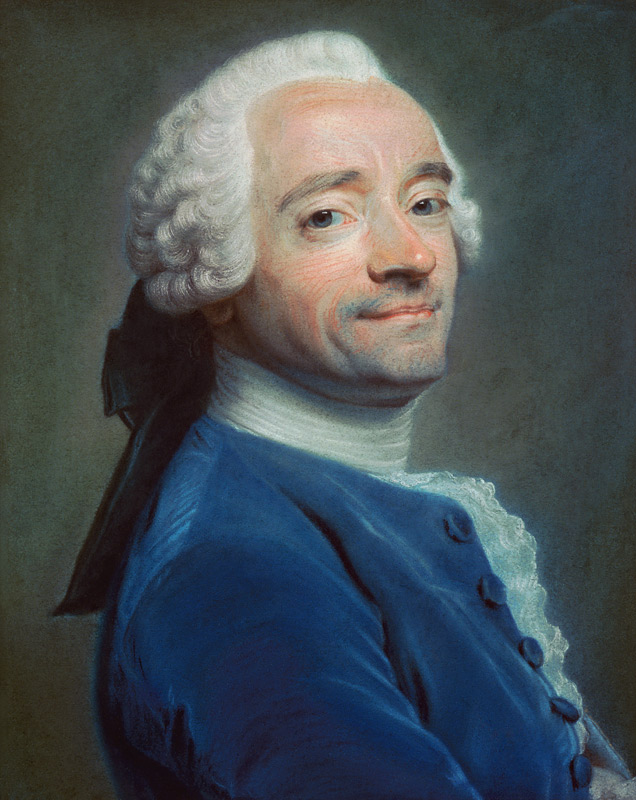 Self Portrait van Maurice Quentin de La Tour