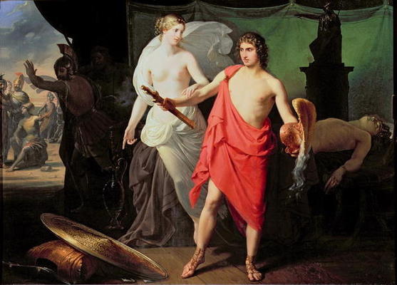 Achilles and Thetis (oil on canvas) van Mauro Conconi