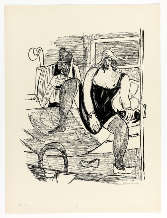 Morning, plate 11 from Day and Dream van Max  Beckmann