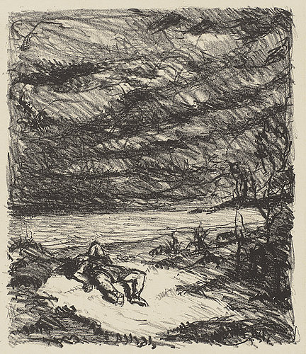 Orpheus am Meer I (Orpheus by the sea I). 1909 van Max  Beckmann