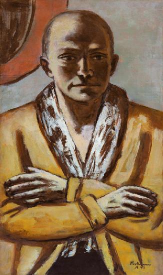 Self-portrait yellow-pink. 1943