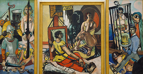 Triptychon Die Versuchung (Versuchung des hl. Antonius). 1936/37 van Max  Beckmann