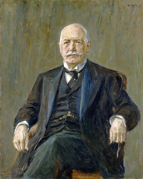 Prince Bernhard von Bulow (1849-1929) 1917 (oil on canvas) van Max Liebermann