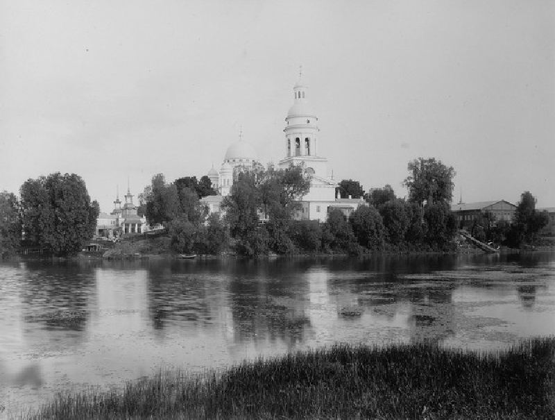 The Saviour Cathedral (the Old Fair Cathedral) in Nizhny Novgorod van Maxim Petrovich Dmitriev