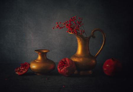 Still Life with Pomegranates