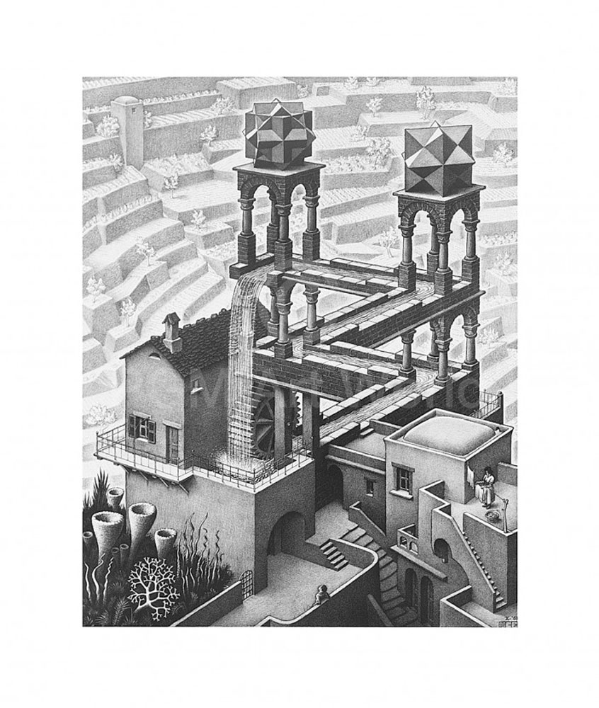 Afbeelding M.c. Escher - Waterval - (ESE-15)