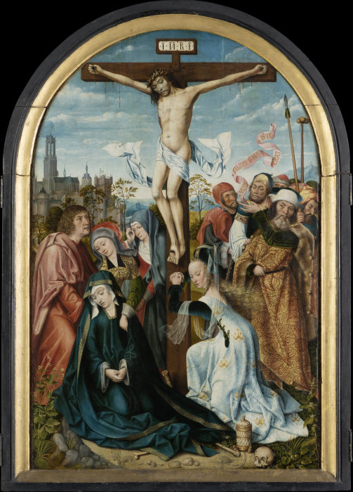 The Crucifixion of Christ van Meister von Frankfurt