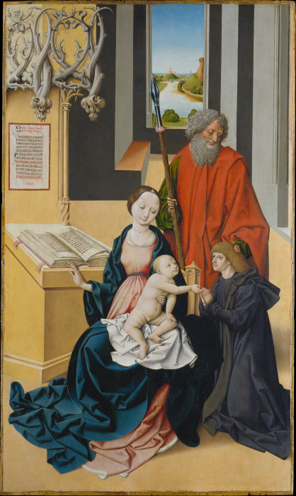 Virgin and Child and a Donor Presented by Saint Thomas van Meister von Großgmain