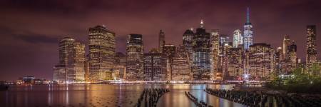 Impressie van NEW YORK CITY bij nacht