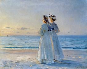 Twee vrouwen op het strand