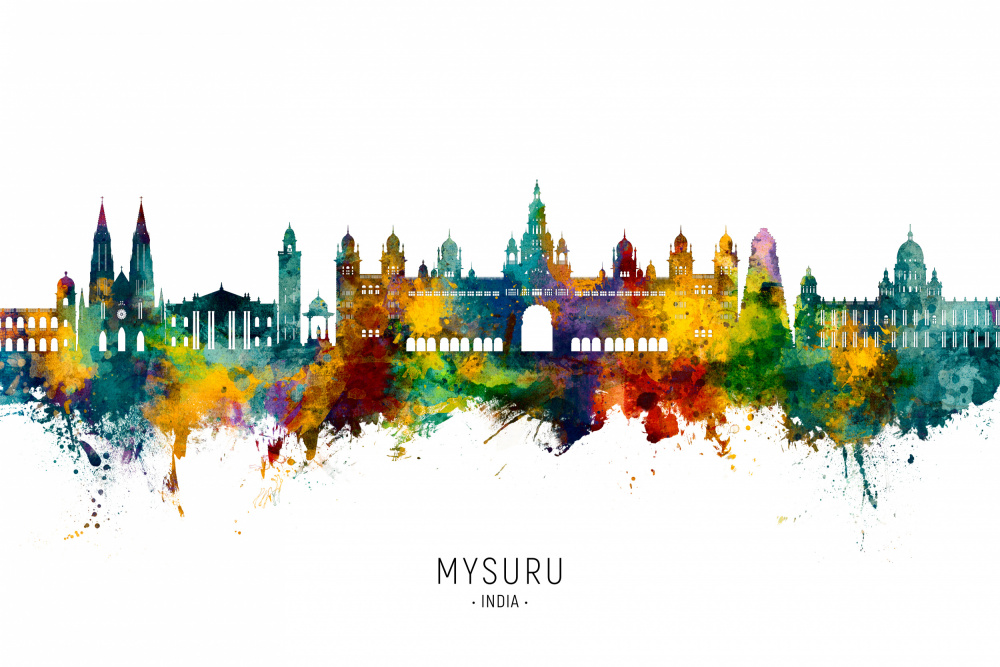 Mysuru Skyline India van Michael Tompsett