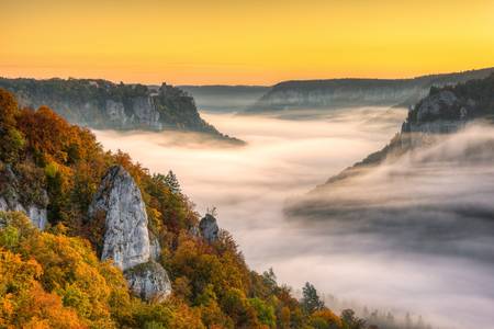 Herbst im Donautal in Baden-Württemberg