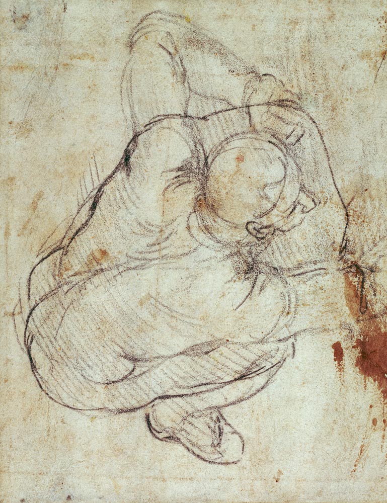 Study for the Last Judgement  van Michelangelo (Buonarroti)