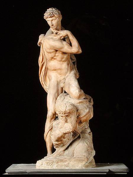 The Genius of Victory van Michelangelo (Buonarroti)