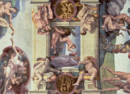 Sistine Chapel Ceiling (1508-12): The Creation of Eve van Michelangelo (Buonarroti)