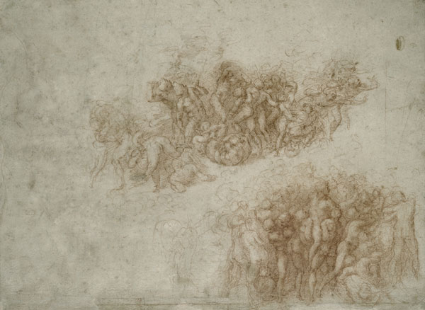 The Worship of the Brazen Serpent, c.1530 van Michelangelo (Buonarroti)
