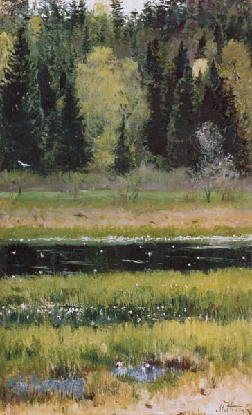 Landscape van Mikhail Vasilievich Nesterov